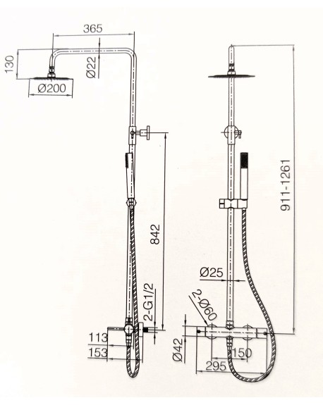 Columna Ducha Monza IMEX