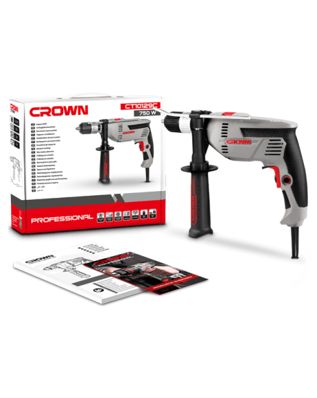 CT10129C Taladro Electrónico Percutor CROWN