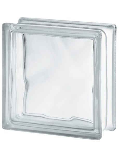 Ladrillo de vidrio Clear Wave 19x19x8 GLASSBLOCK