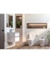 The Gap Square Inodoro Compacto Rimless (caída libre)