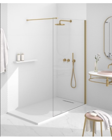 Mampara Panel Fijo de Ducha Mindanao Oro DOCCIA
