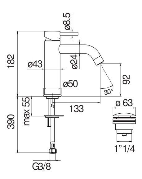 Grifo Lavabo Live NOBILI