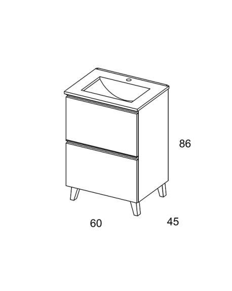 Mueble de Baño Granada 2C Suelo VISOBATH