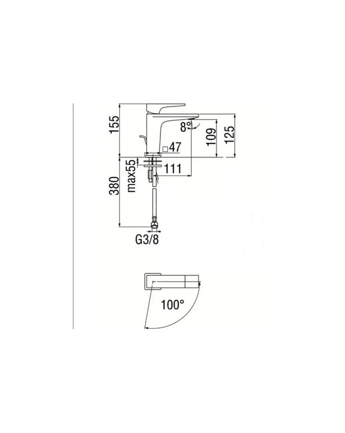 Grifo Lavabo Seven NOBILI